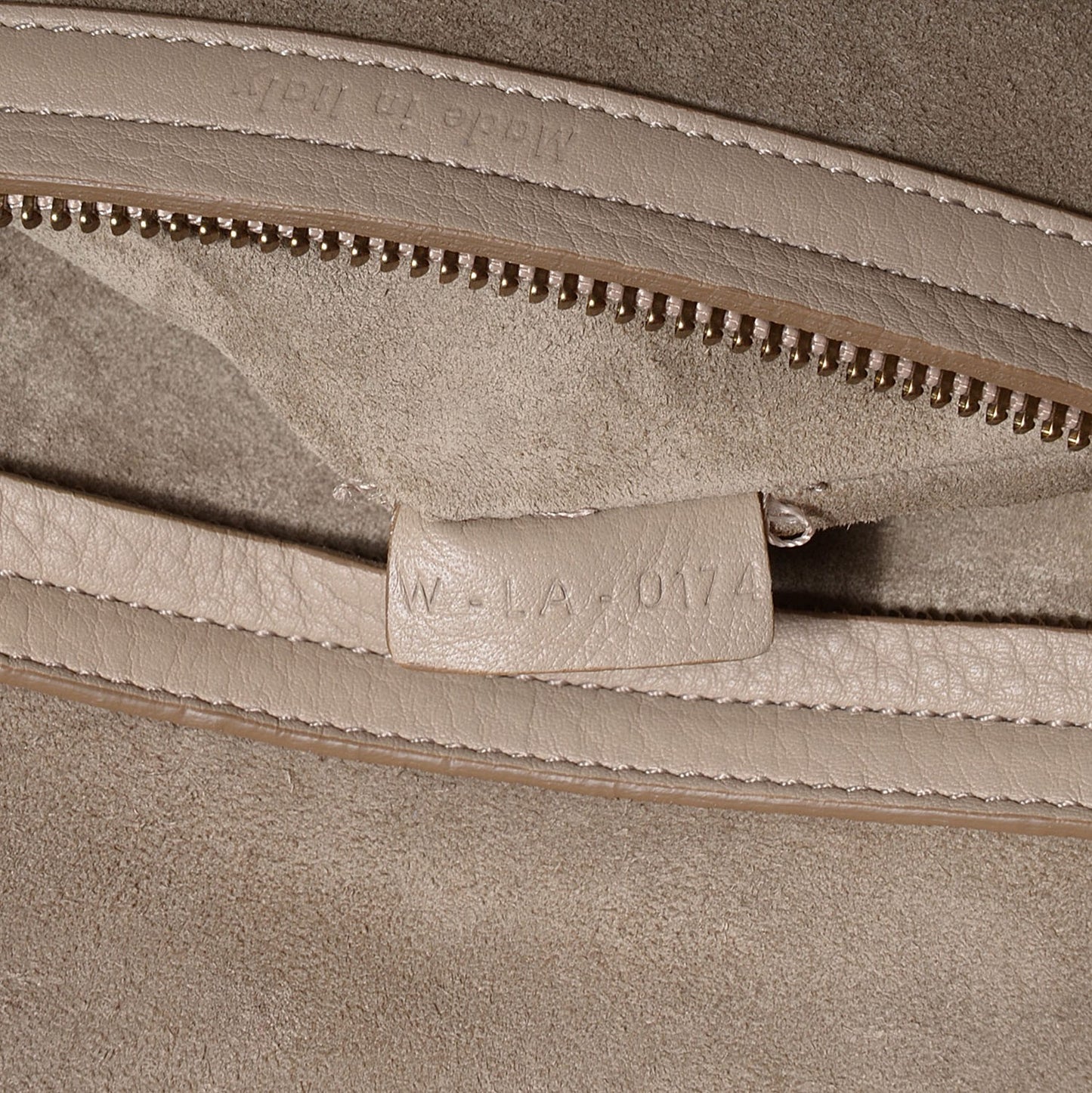 Supple Calfskin Medium Phantom Luggage Beige