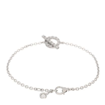 Hermes 18K White Gold Diamond Finesse Bracelet SH 2 of 4