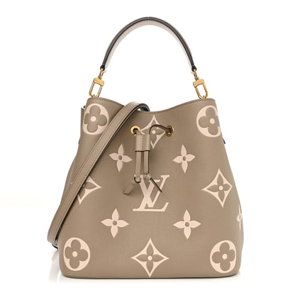 Louis Vuitton Empreinte Monogram Giant Neonoe MM Tourterelle Creme 1 of 11