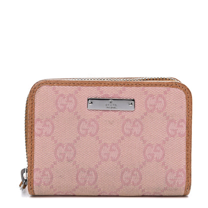 Gucci Monogram Zip Wallet Pink 1 of 9