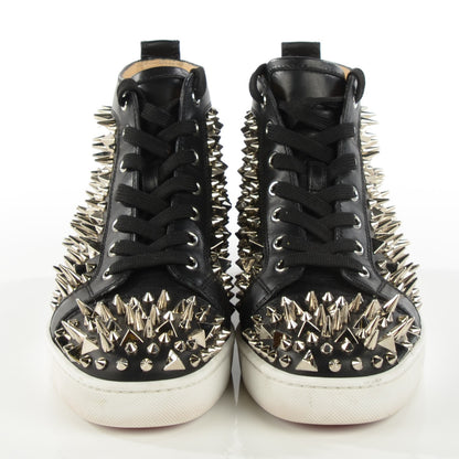 Christian Louboutin Calfskin Louis Pik Pik Spikes Flat Mens Sneakers 41.5 Black 3 of 10