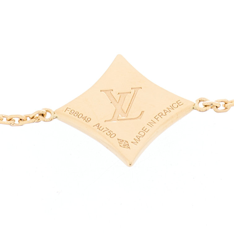Louis Vuitton 18K Yellow Gold Black Onyx Diamond Color Blossom BB Bracelet 3 of 4