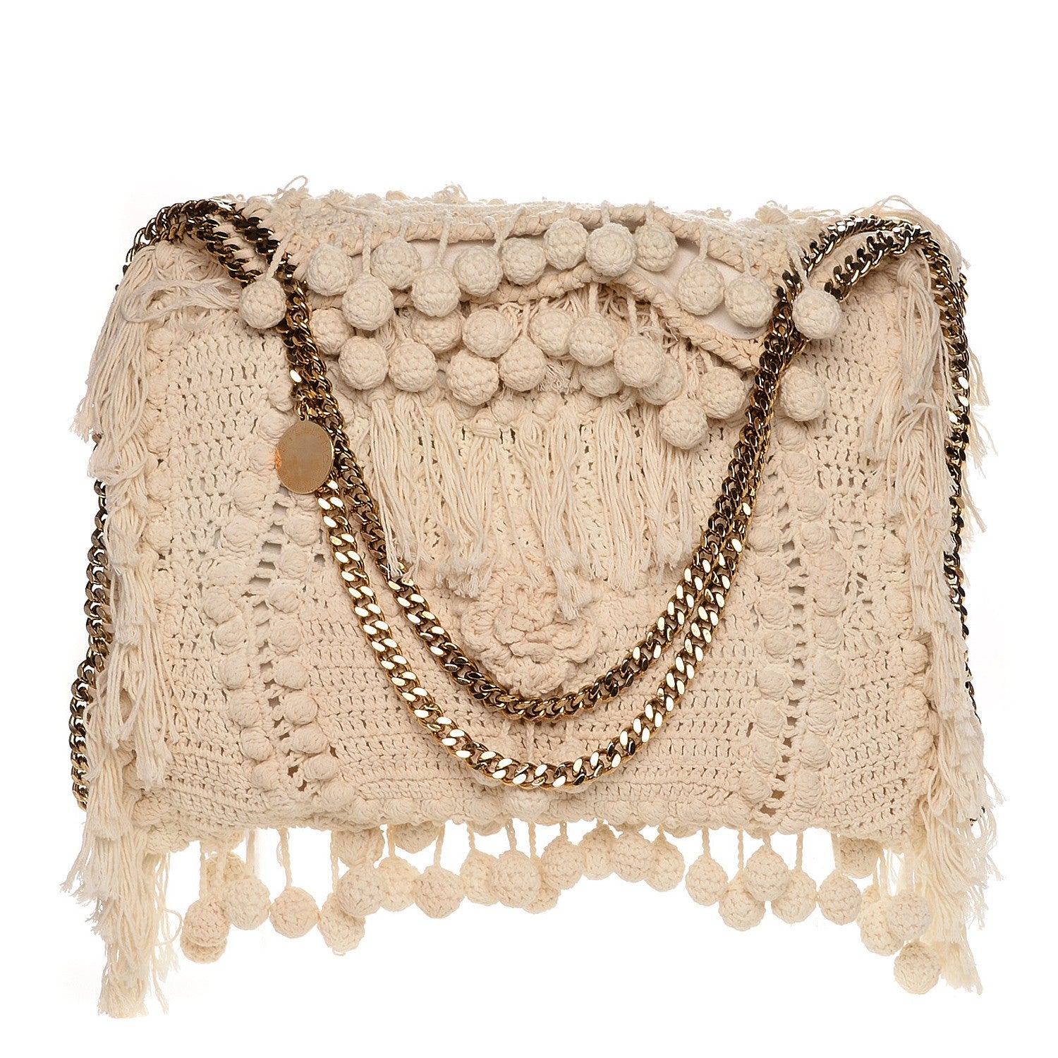 Stella McCartney Crochet Falabella Tote Egg White 1 of 12