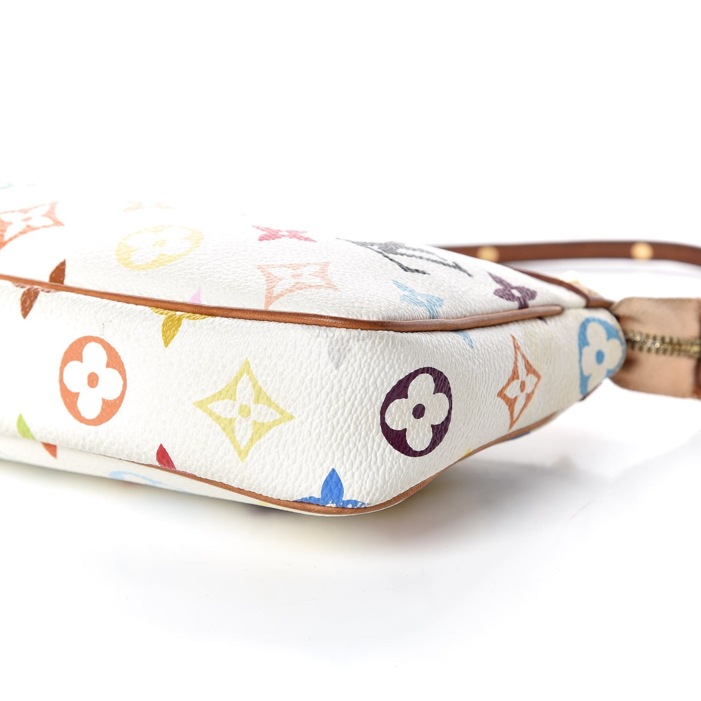 Monogram Multicolor Pochette Accessories White
