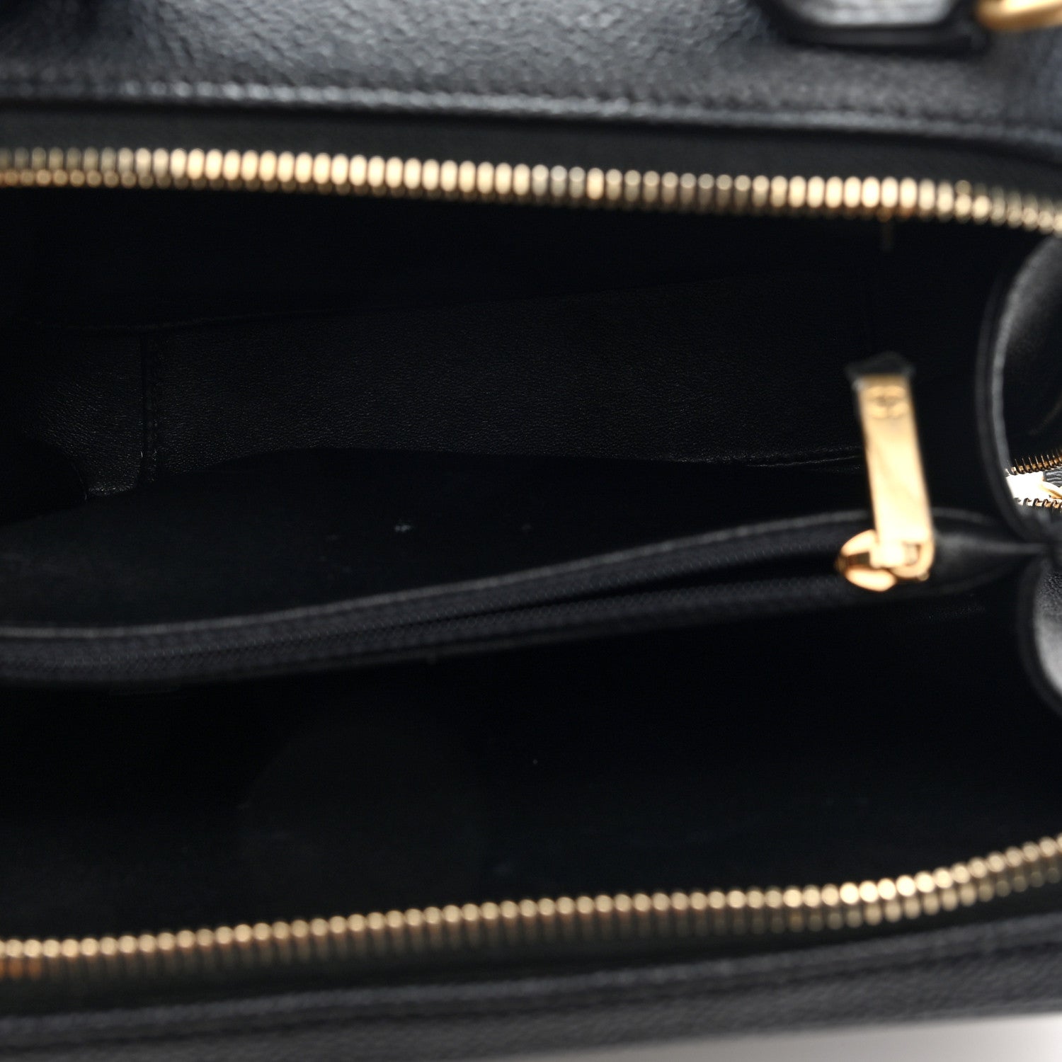 Chanel Caviar Quilted Medium CC Filigree Vanity Case Black 5 of 10