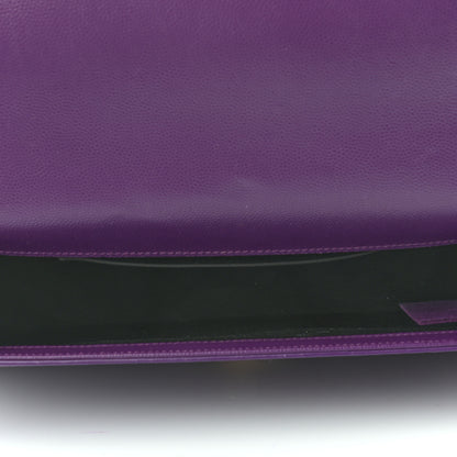 Saint Laurent Grain De Poudre Classic Monogram Cassandre Clutch Purple 5 of 7