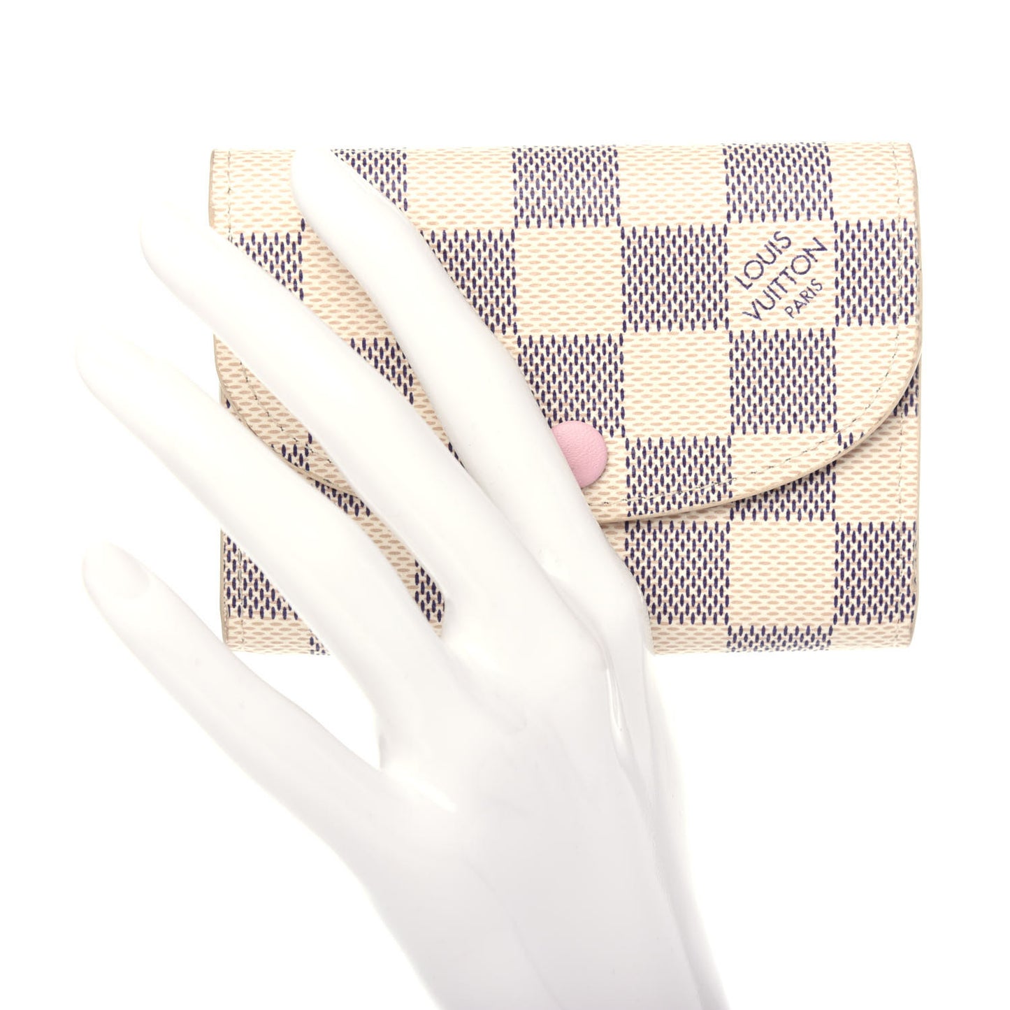 Damier Azur Rosalie Coin Purse Rose Ballerine