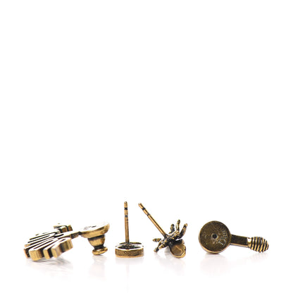 Christian Dior Metal J'Adior Earrings Aged Gold 3 of 3