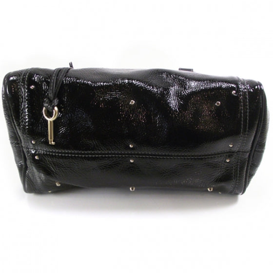 Patent Leather Paddington Tote Noir