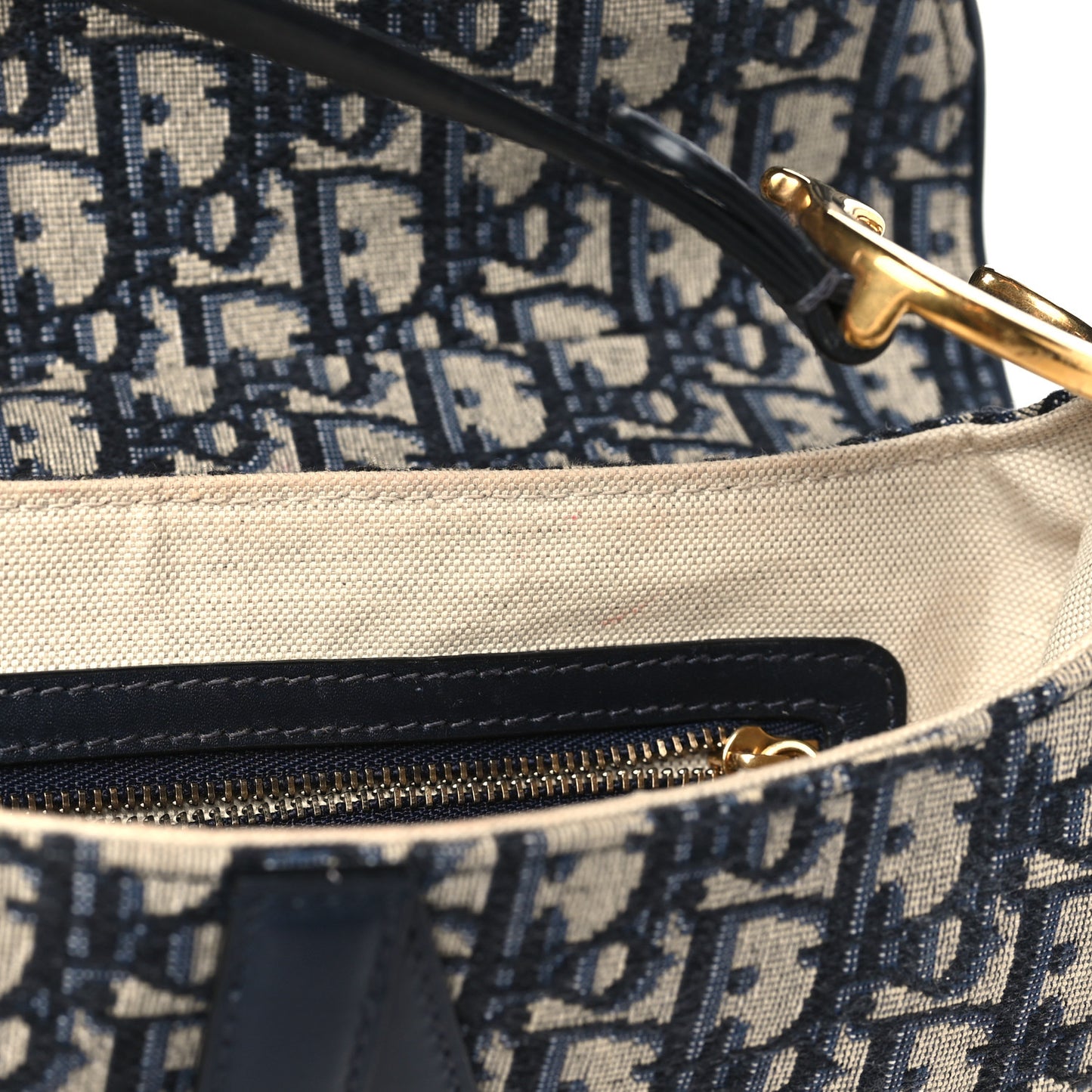 Oblique Saddle Bag Blue