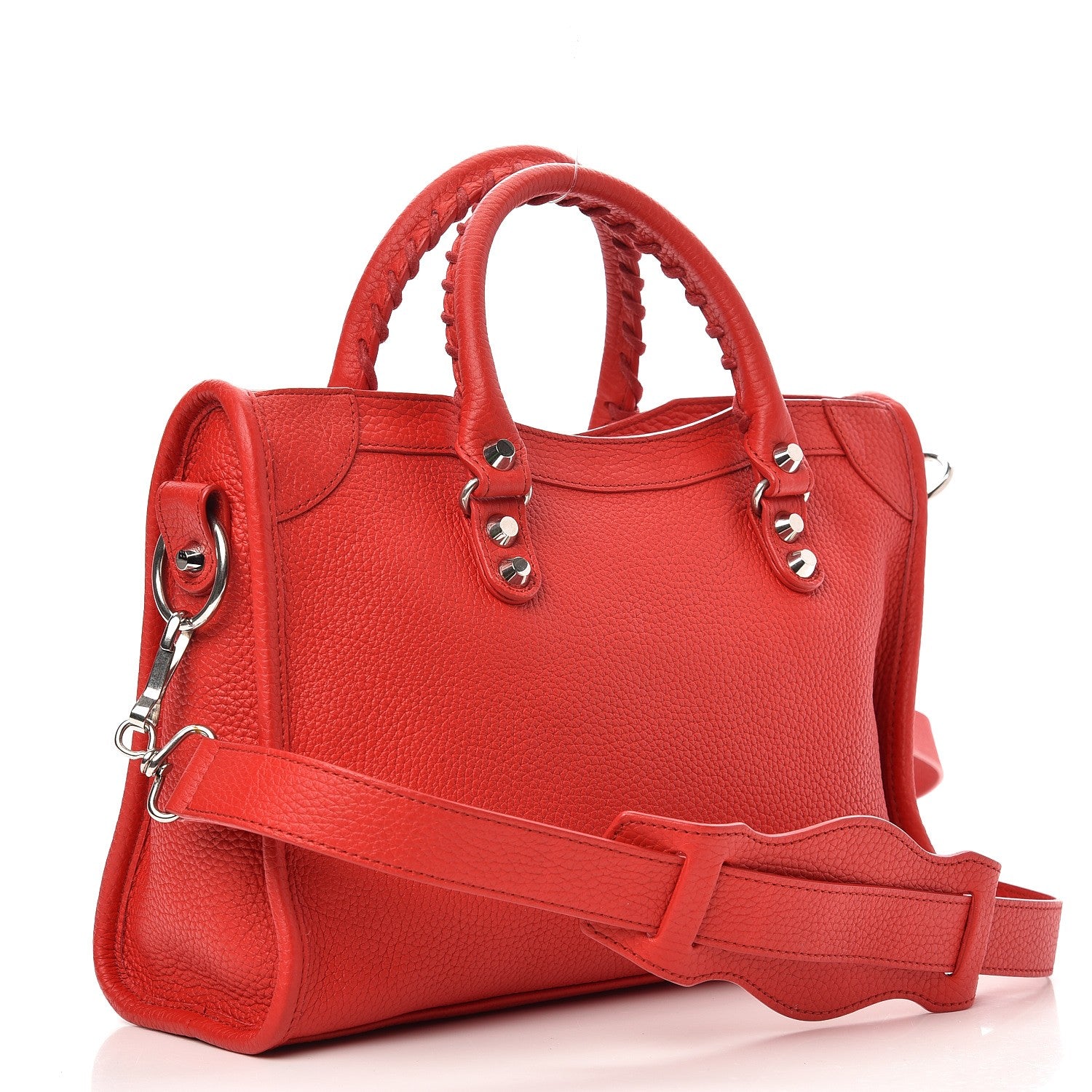 Balenciaga Vibrato Calfskin Classic Silver Hardware S City Rouge Cerise 3 of 8