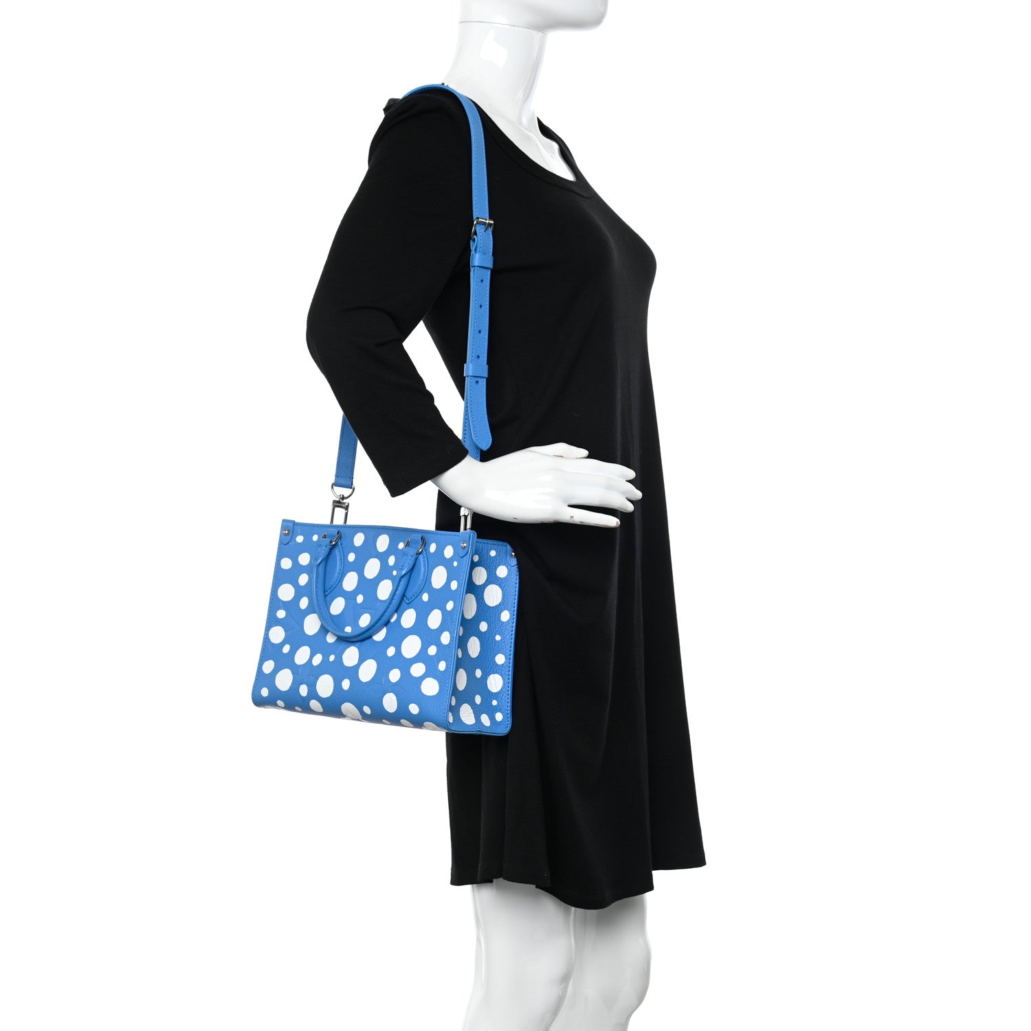 Louis Vuitton LV X YK Empreinte Monogram Giant Onthego PM Blue White 2 of 9