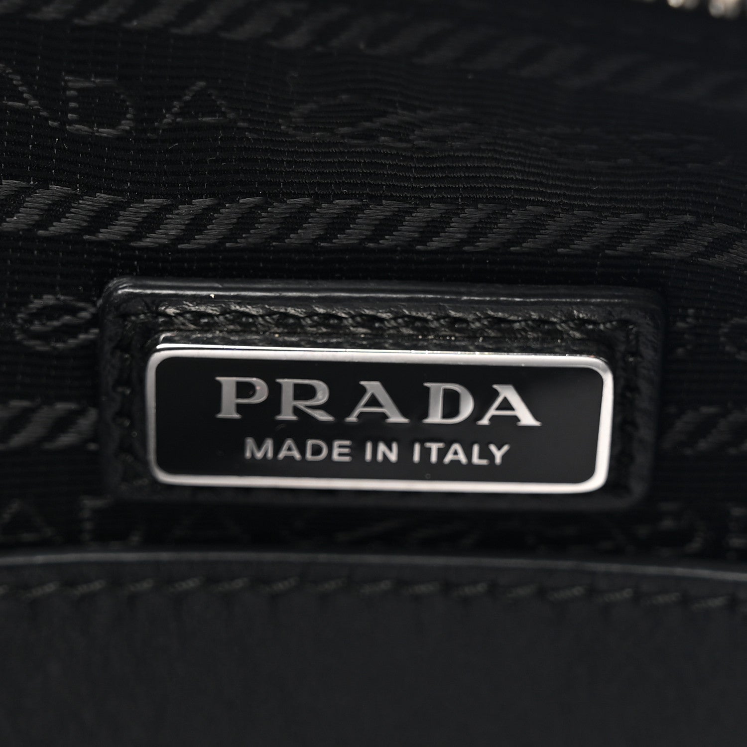 Prada Grace Lux Triangle Shoulder Bag Black 6 of 10