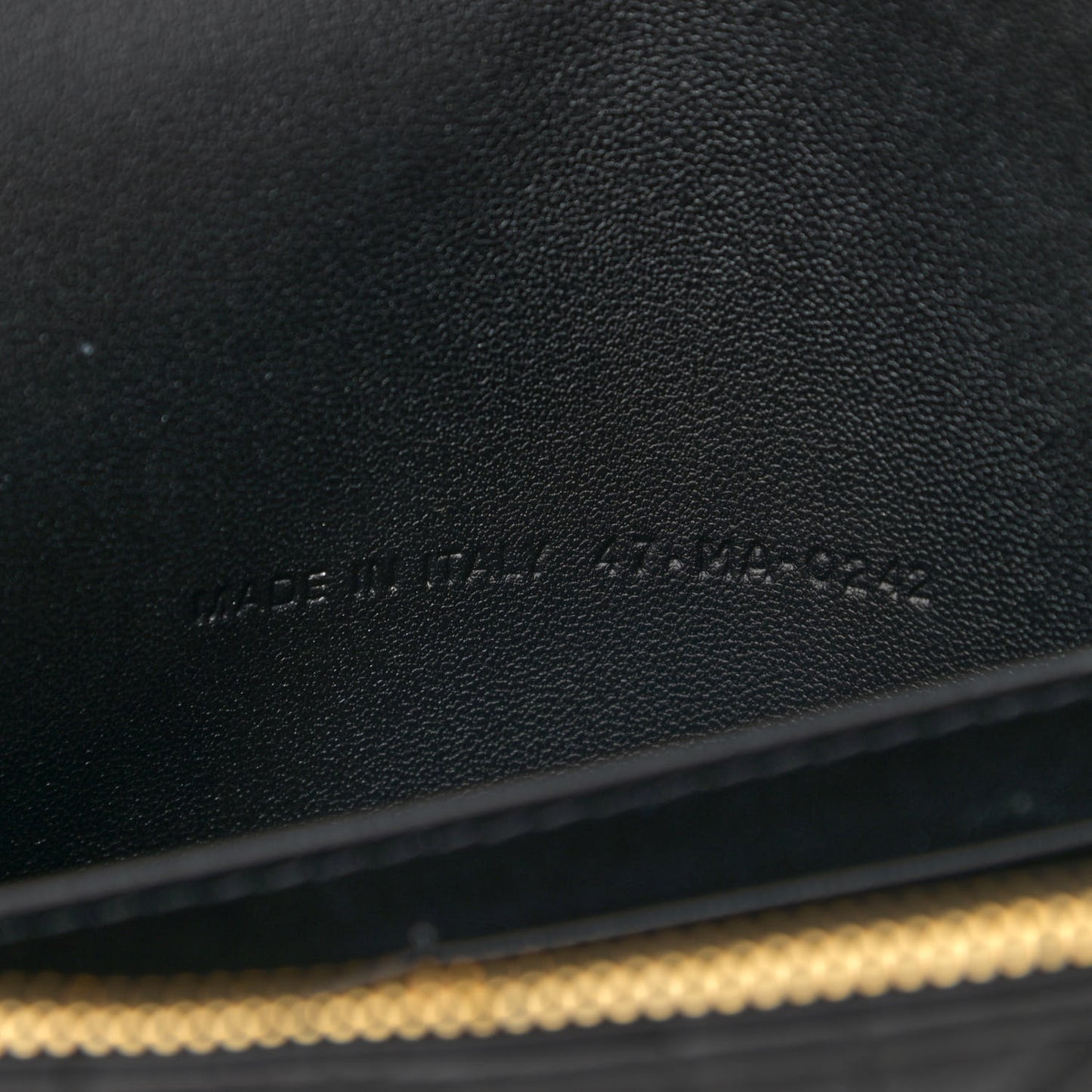 Supple Calfskin Caro Pouch with Chain Black