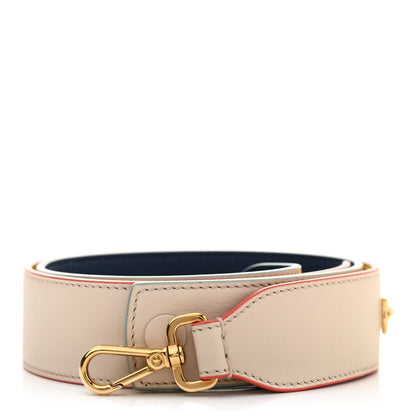 Fendi Vitello Dolce Tri-Color Buttoned Strap You Camelia Blue Sunflower 1 of 5