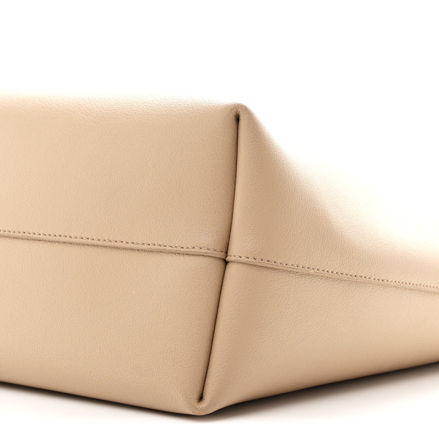 Saint Laurent Calfskin Large Shopping Tote Dark Beige 10 of 10