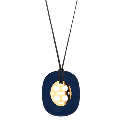 Hermes Lacquered Buffalo Horn Lift Necklace GM 1 of 4