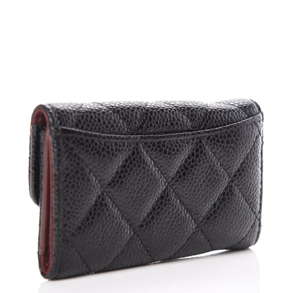 Chanel Caviar Quilted 6 Key Holder Black 3 of 9