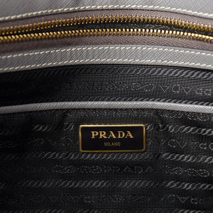 Prada Saffiano Lux Large Double Zip Tote Argilla 8 of 12