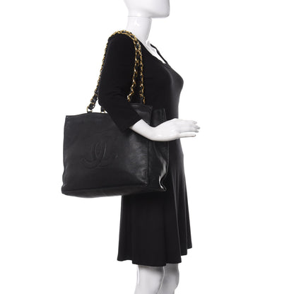 Chanel Lambskin CC Tote Black 2 of 11