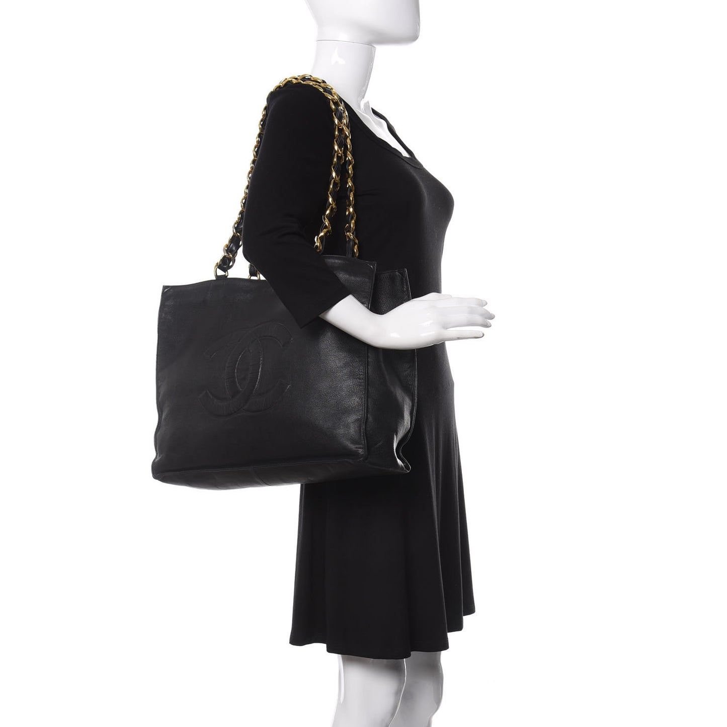 Lambskin CC Tote Black