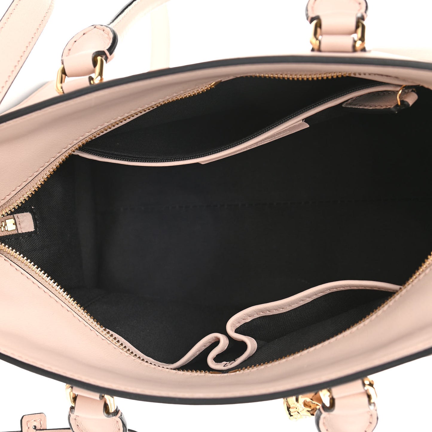 Calfskin Small Skull Padlock Zip Around Tote Teint