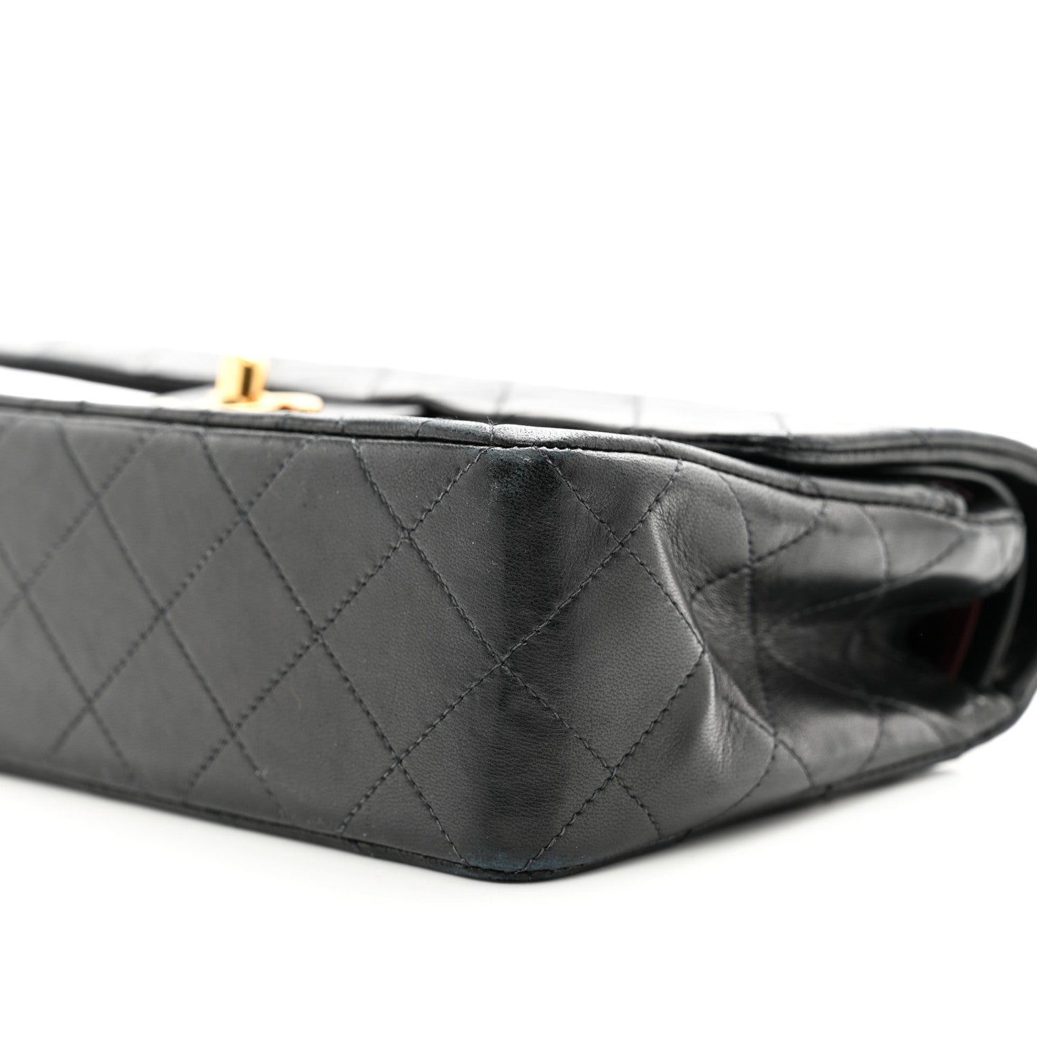 Chanel Lambskin Quilted Small Double Flap Black 10 of 15