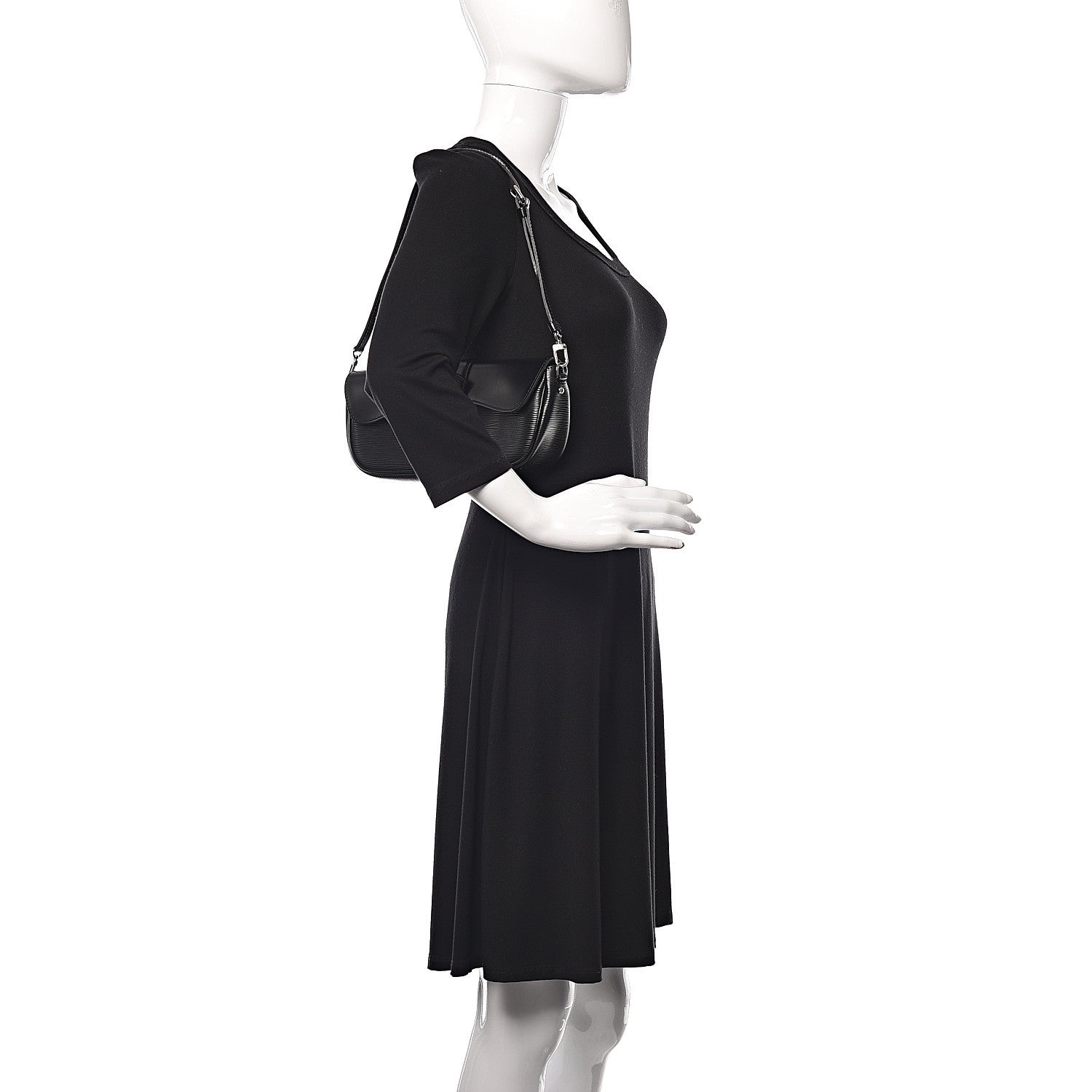 Louis Vuitton Epi Montaigne Clutch Black 2 of 14