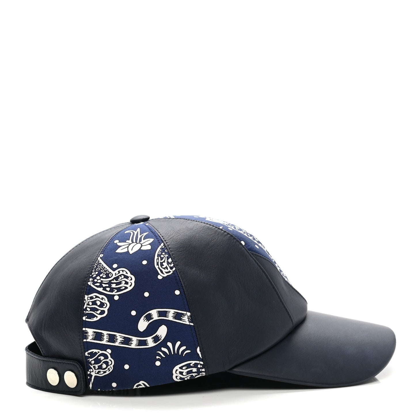 Lambskin Silk Thelma Les Leopards Bandana Hat 59 Marine White