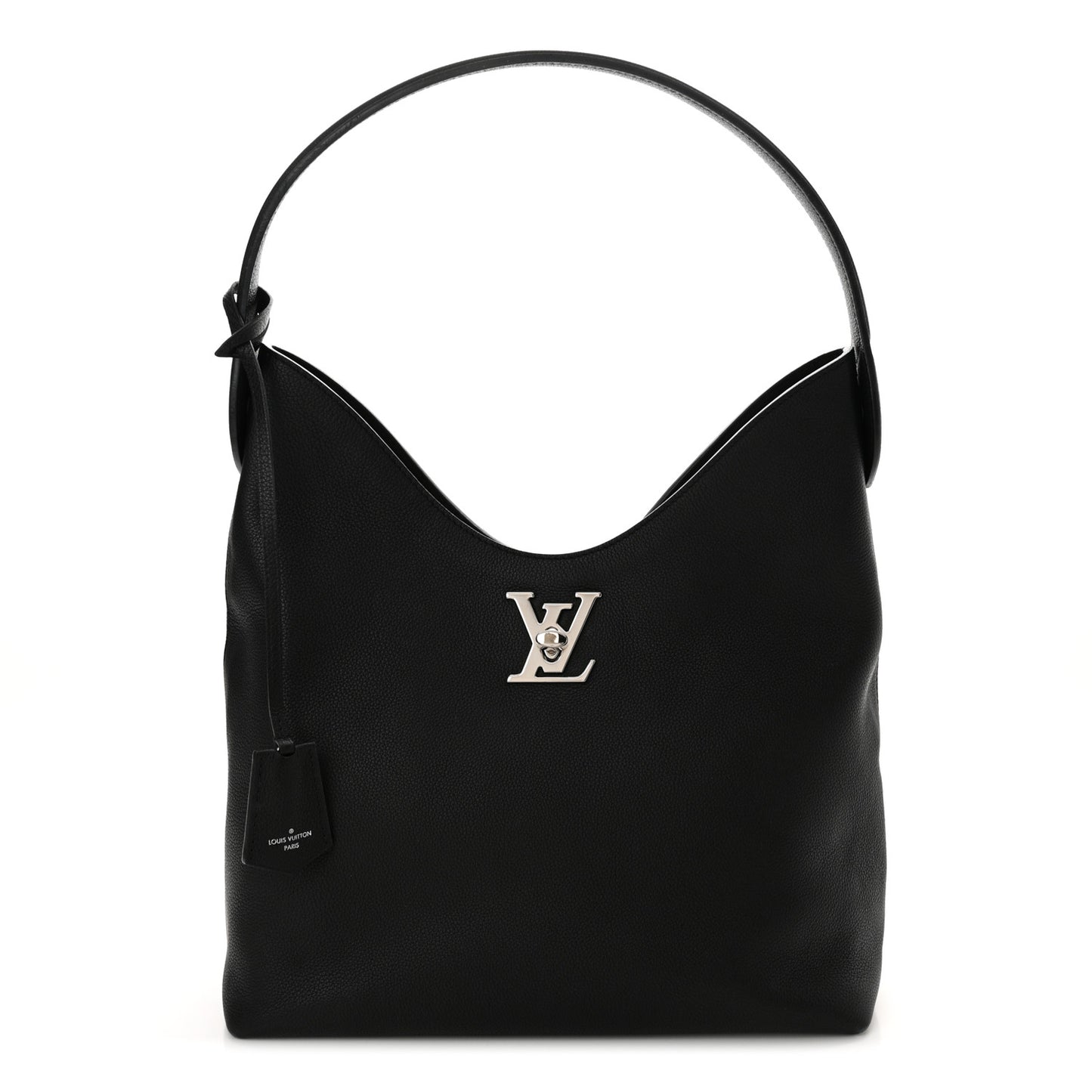 Calfskin Lockme Hobo Black