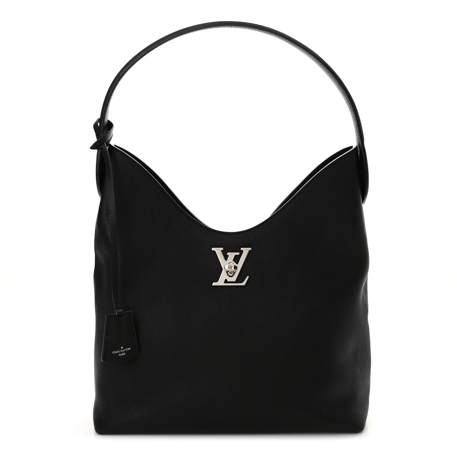Louis Vuitton Calfskin Lockme Hobo Black 1 of 15