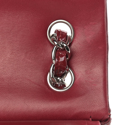 Chanel Patent Quilted Jumbo Double Flap Red 16 of 18
