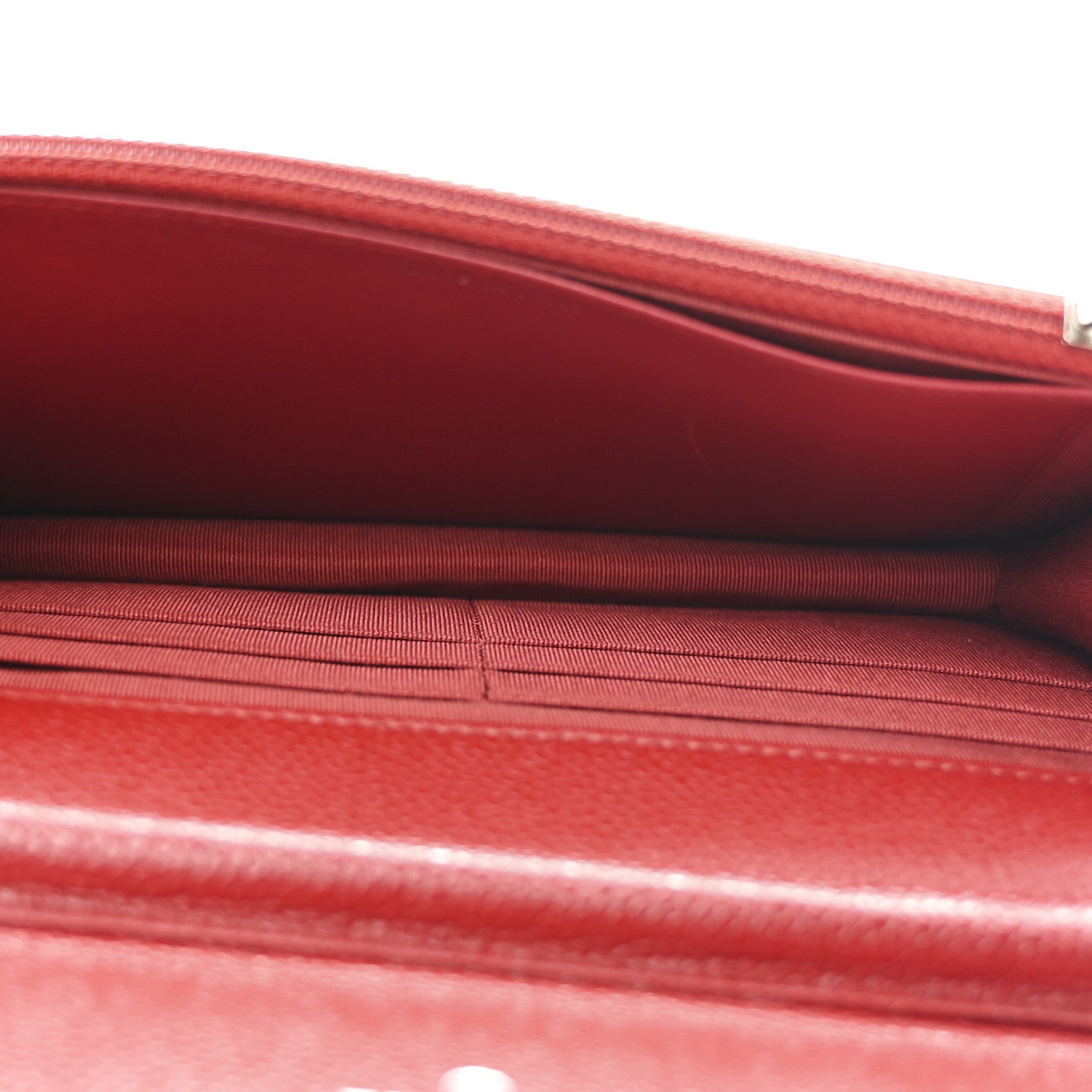 Chanel Caviar Quilted Wallet On Chain WOC Red 5 of 11