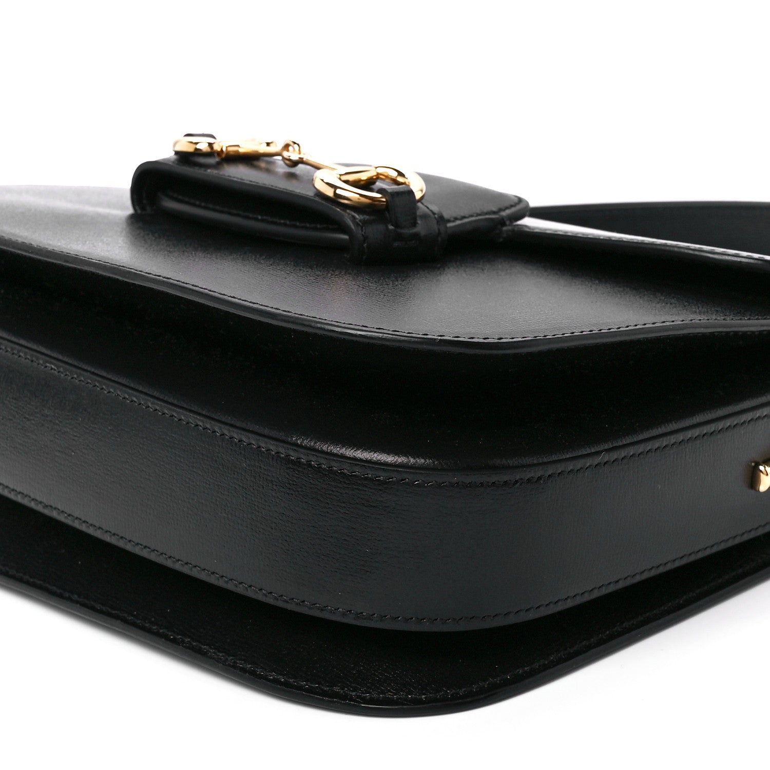 Gucci Azalea Calfskin Horsebit 1955 Shoulder Bag Black 11 of 11