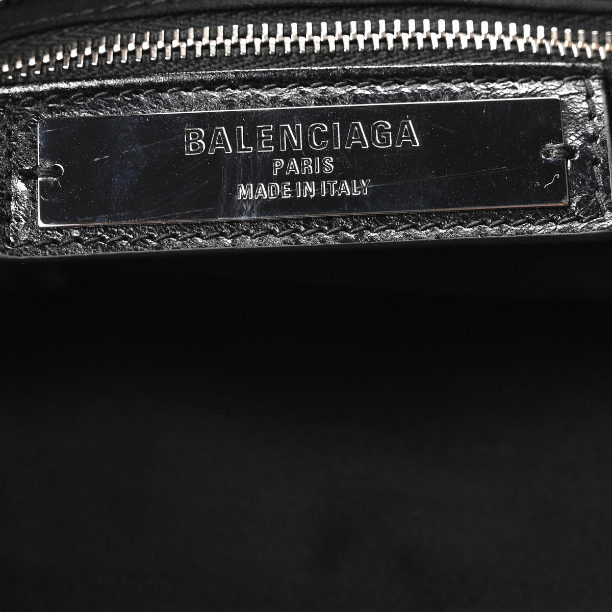 Balenciaga Agneau Arena Silver Hardware Medium Le City Black 7 of 11