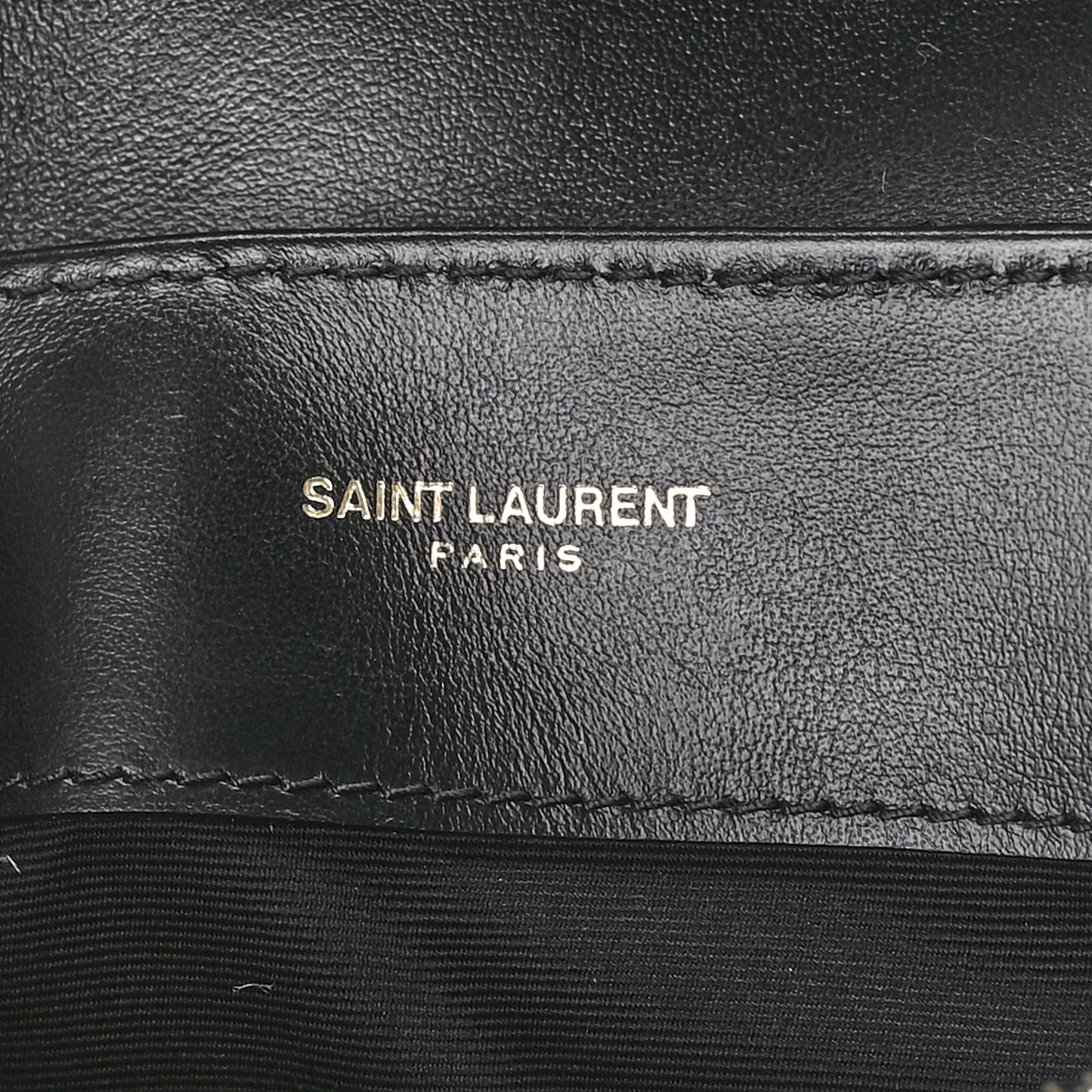 Calfskin Y Quilted Monogram Small Loulou Chain Satchel Black