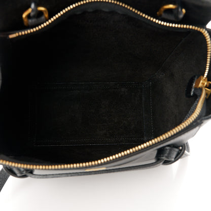Celine Grained Calfskin Nano Belt Bag Black 5 of 10