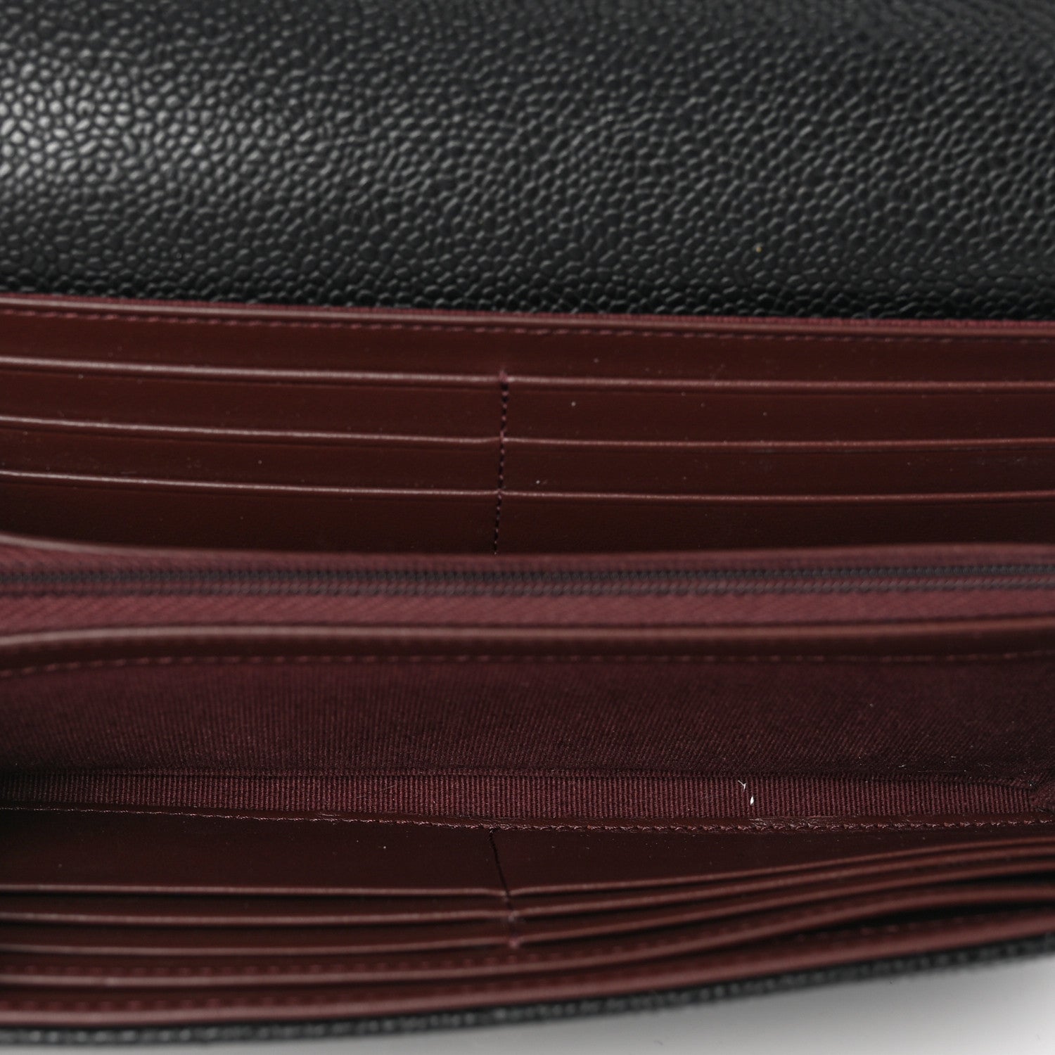 Chanel Caviar Quilted Large Gusset Flap Wallet Black 5 of 8