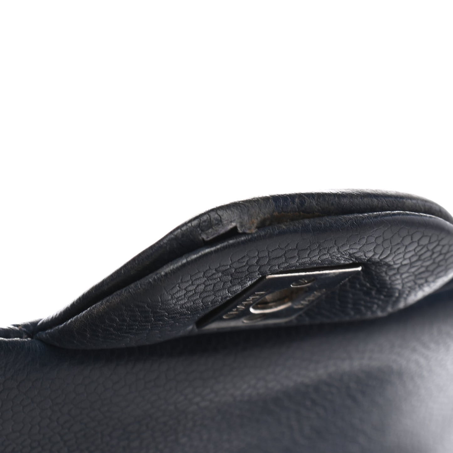Caviar Quilted Jumbo Double Flap Navy