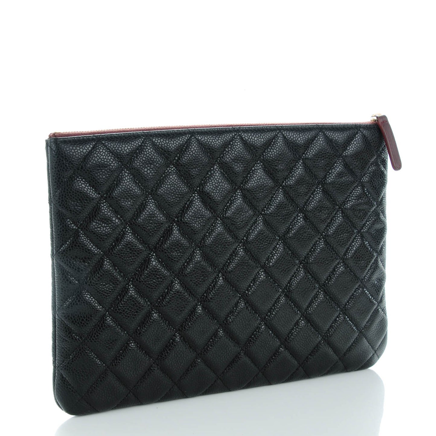 Caviar Quilted Medium Cosmetic Case Black