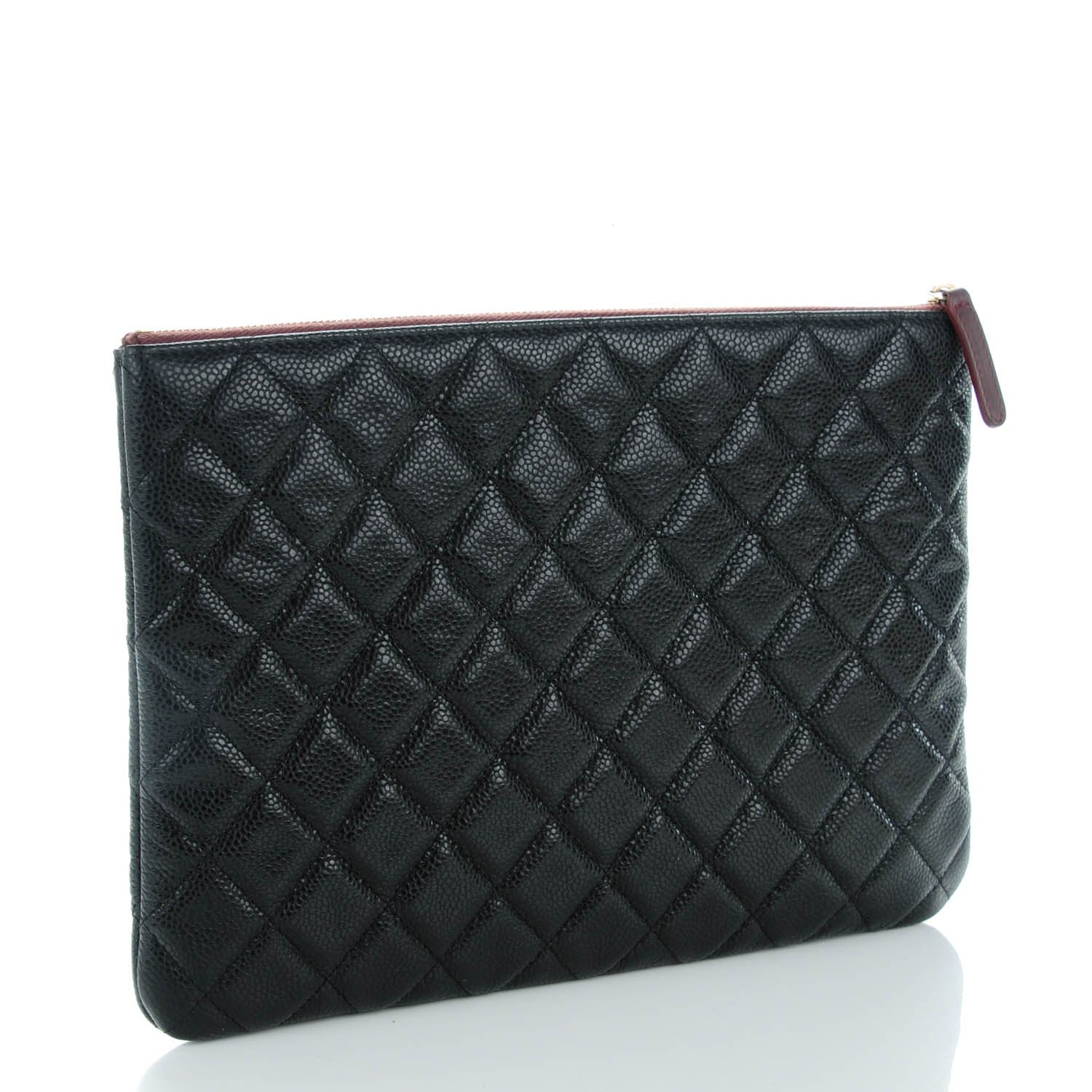 Chanel Caviar Quilted Medium Cosmetic Case Black 3 of 7