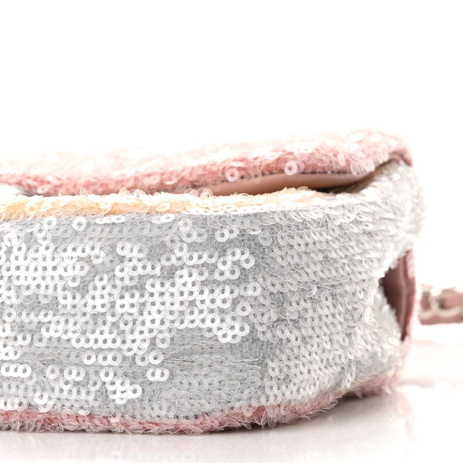 Chanel Sequin Mini Waterfall Flap Pink Blue Yellow 10 of 10