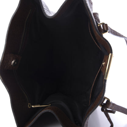 Burberry Heritage Grain Medium Woodbury Tote Brown 5 of 8