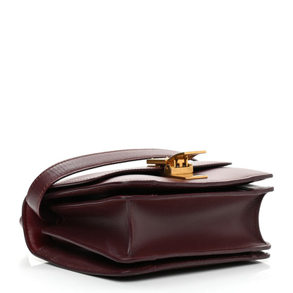 Celine Box Calfskin Small Classic Box Flap Bag Burgundy 4 of 8