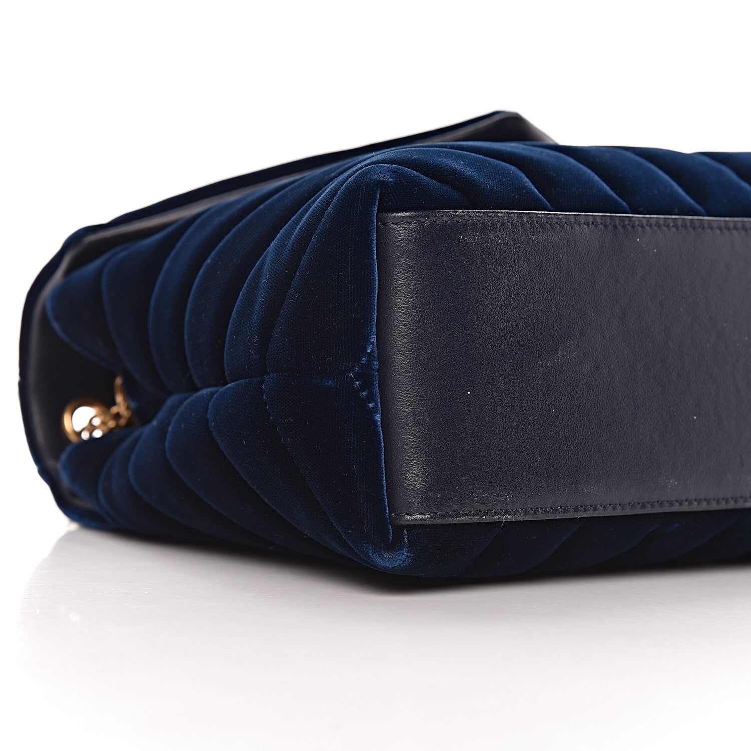 Saint Laurent Velvet Y Quilted Monogram Small Loulou Chain Satchel Medium Blue 14 of 21