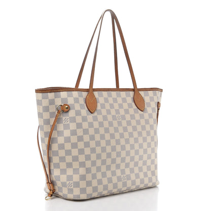 Louis Vuitton Damier Azur Neo Neverfull MM Rose Ballerine 3 of 16