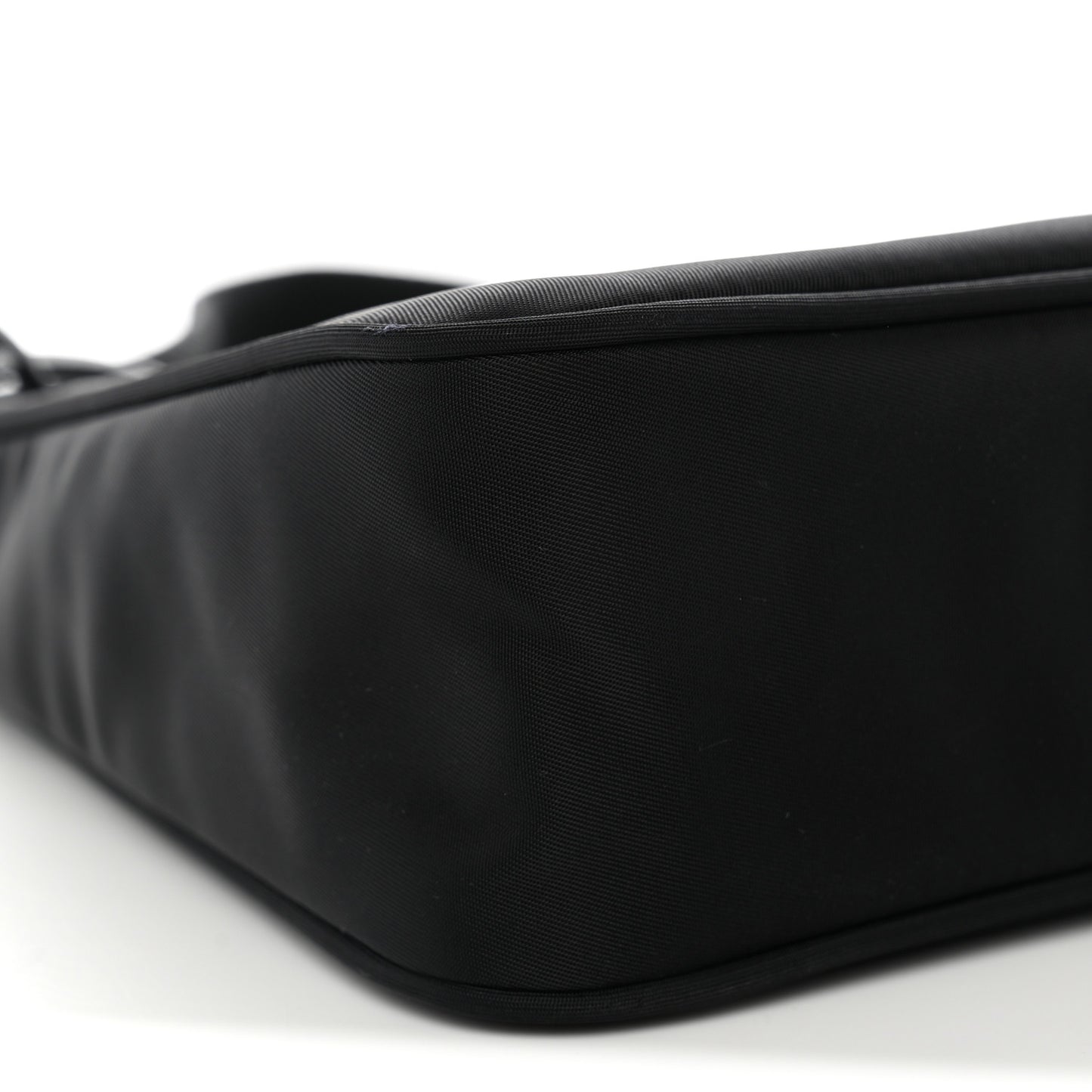 Tessuto Nylon Saffiano Mini Re-Edition 2000 Bag Black