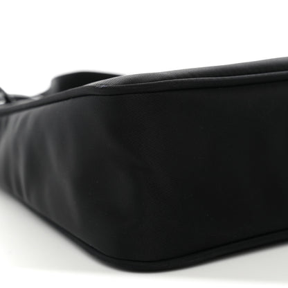 Prada Tessuto Nylon Saffiano Mini Re-Edition 2000 Bag Black 9 of 10