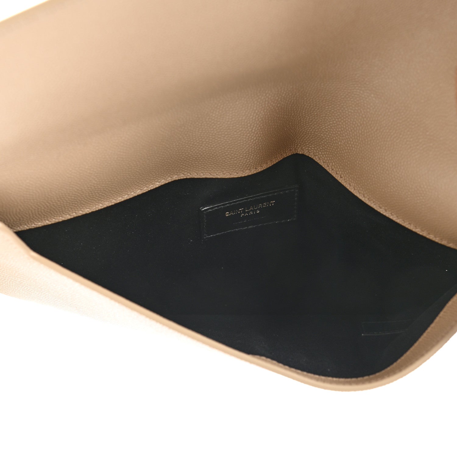 Saint Laurent Grain De Poudre Uptown Pouch Dark Beige 5 of 8
