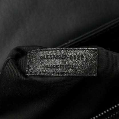Saint Laurent Calfskin Y Quilted Monogram Monochrome Large Loulou Chain Satchel Black 6 of 17